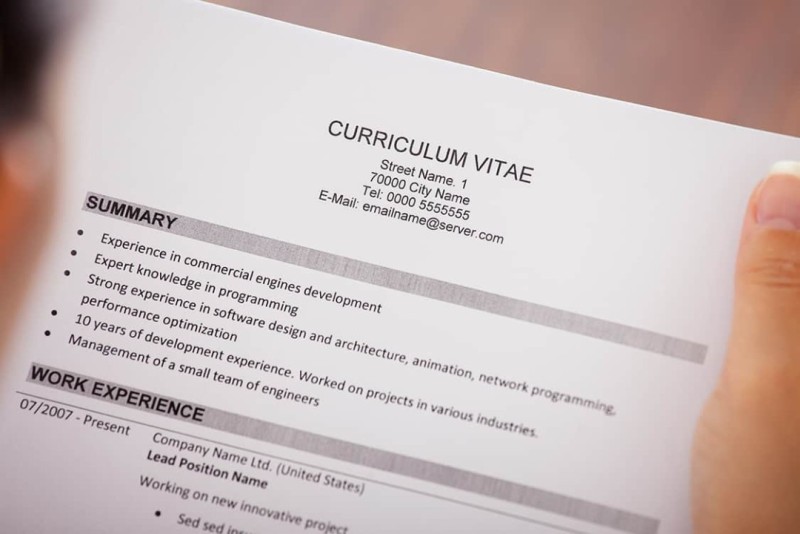 Seu currículo é um cartão de visita